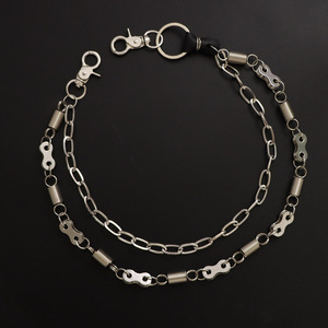 Chaîne de taille à double couche en alliage de zinc, style hip-hop, pour hommes et femmes, usage quotidien - Product Image 4
