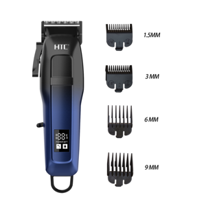 Recortadora de <span class=keywords><strong>Pelo</strong></span> Profesional Inalámbrica con Pantalla LCD, 240 Minutos de Autonomía, Batería de 2500 mAh, Cuchilla de Cerámica, Certificación CE y FCC, <span class=keywords><strong>para</strong></span> Barbería, Uso Doméstico y Comercial - Product Image 2