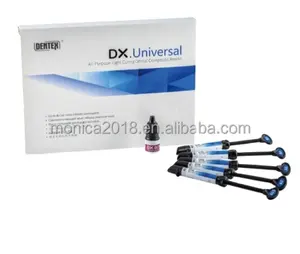 Dentice dentale DX. Flusso Nano luce fluibile cura composito DX. Composito universale Nano ibrido per cura la luce dentale