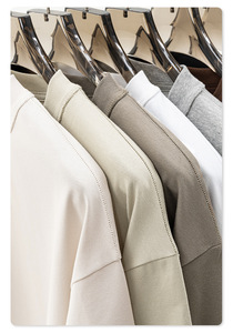 เสื้อยืดคอกลมแขนสั้นผู้ชาย สีขาว ผ้าฝ้ายเจอร์ซีย์ 100% ทรงปกติ สวมใส่สบาย - Product Image 3