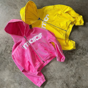 XJYD <strong>Jackets</strong> Supplier Custom Embroidery Patch Logo Highstreet <strong>Jackets</strong> Lady Y2K Clothing Yellow <strong>Corduroy</strong> Zip Up <strong>Jackets</strong> <strong>Women</strong> - Product Image 3