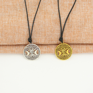 Vintage Supernatural Albero Della Vita Ciondolo Wiccan Pentagram Amuleto Pentagramma Collana - Product Image 6