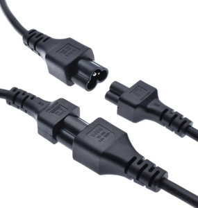 Cable de extensión divisor Y IEC 320 C6 macho a C5 + C13 Cable adaptador de enchufe hembra Cable de alimentación de CA suministros de Cable de plomo para Cable de ordenador portátil - Product Image 6
