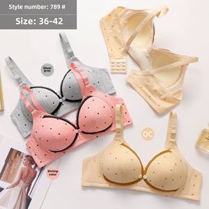 Nouveau Style soutien-gorge d'allaitement quotidien anneau en acier conception d'ouverture avant push-up grossesse lactation Anti-exposition Logo tasse sans fil - Product Image 1