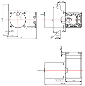 Mini <span class=keywords><strong>pompe</strong></span> à eau sans balais 0,3L/min 500-600Kpa 20Kpa, aspiration 10m, levage 60m, OEM - Product Image 3