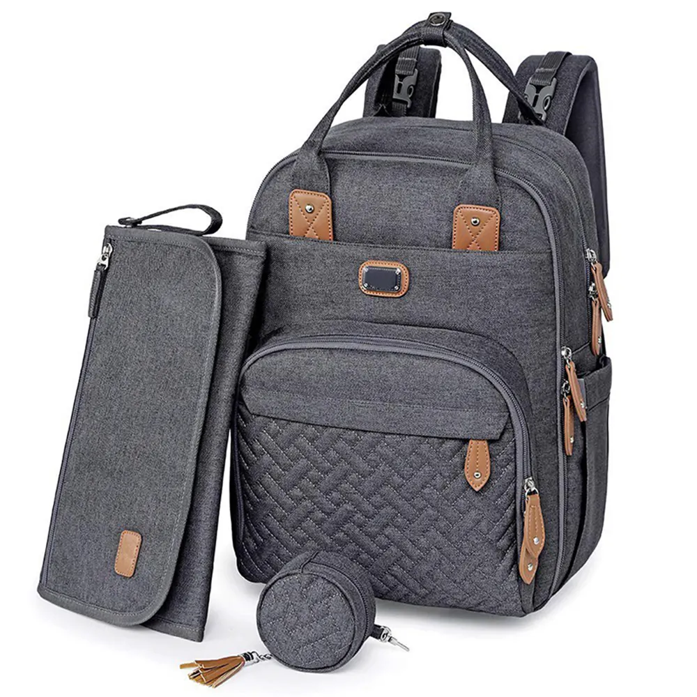 Wickelt asche Rucksack mit tragbarem Wickel unterlage Schnuller etui Große Mehrzweck-Reise rucksack Unisex Baby taschen