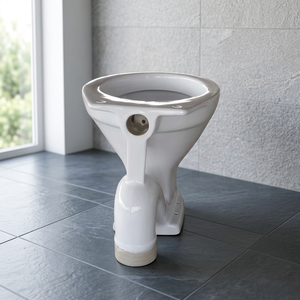 Inodoro de Cerámica Blanca Estilo Europeo con Asiento y Cisterna Sifónica para Proyectos de Baños en Países del Golfo (GCC) - Product Image 3