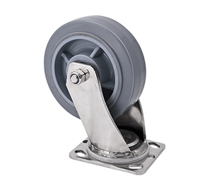 Tpr घूमने वाली स्विवेल फिक्स्ड ट्रॉली कैस्टर व्हील 6 इंच पीपी कोर बॉल असर वाली गैल्वेनाइज्ड आयरन कैस्टर व्हील औद्योगिक कैस्टर - Product Image 4