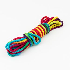 Imbracatura per Bondage in Bambù per Adulti, Corda Arcobaleno da 8m per Shibari, Giocattoli per Giochi Erotici BDSM - Product Image 5
