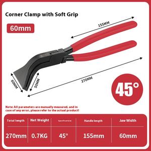 耐久性のある耐ラストフラット板金プライヤーソフトグリッププラスチックハンドル付き吊り圧着プライヤー - Product Image 4