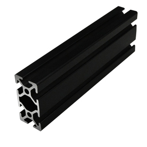 Barres <span class=keywords><strong>en</strong></span> aluminium de fente de l'établi <span class=keywords><strong>T</strong></span> de profil d'extrusion <span class=keywords><strong>en</strong></span> aluminium anodisé noir de la fente 2550 <span class=keywords><strong>T</strong></span> avec le service de traitement de recourbement - Product Image 3