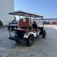 Voiturette de golf électrique tout-terrain 6 places la plus vendue avec toit et pare-brise pour les visites des parcs, des camps et des îles