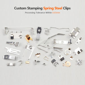 مخصص OEM الدقة ختم الصفائح المعدنية الفولاذ المقاوم للصدأ النحاس النحاس مختومة صغيرة ورقة مسطحة الربيع أجزاء - Product Image 2