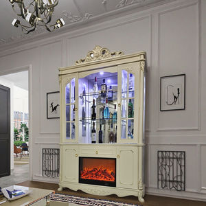 Casiers de grande capacité de style européen Meubles de maison Armoire à <span class=keywords><strong>vin</strong></span> avec affichage de la peinture Panneau en <span class=keywords><strong>bois</strong></span> pour le salon Bar Casiers à <span class=keywords><strong>vin</strong></span> - Product Image 4