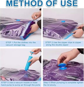 12 X grands sacs <span class=keywords><strong>sous</strong></span> <span class=keywords><strong>vide</strong></span> de stockage peu encombrants vêtements literie organisateur <span class=keywords><strong>sous</strong></span> lit - Product Image 4