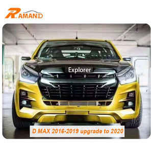 ชุดแต่งหน้ารถยนต์ ABS ใหม่เอี่ยม ขนาดมาตรฐาน อัพเกรดปี 2020-2022 และกันชนหน้าสีดำใหม่สำหรับ <span class=keywords><strong>Isuzu</strong></span> Dmax ปี 2016-2019 - Product Image 5