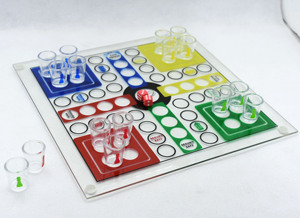 30*30cm Großes Hochwertiges <span class=keywords><strong>Ludo</strong></span> Schnapsglas Trink-<span class=keywords><strong>Ludo</strong></span> Trink-Schach Trinkspiel - Product Image 2