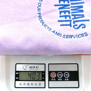 Custom Logo Dogs And Cats Bathing And Grooming Towel Pet Dog Cat Microfiber Drying Towel