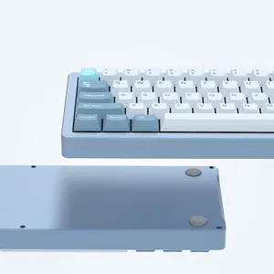 Gaming Keyboard, Aluminum Alloy Shell Wireless Mechanical Keyboard Bluetooth/2.4G/Wired Hot Swappable Pre-lubed Switches