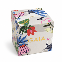 Boîte d'emballage en papier personnalisée en forme de cube, imprimée, pour cadeaux et artisanat, pour bougies parfumées et produits d'encens