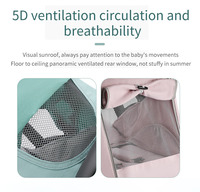 JXB nouveauté poussette pliante en un clic confortable et durable pour bébé avec grand panier de rangement