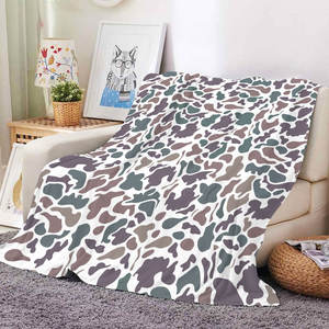 Couverture en peluche douce et chaude à imprimé vache camouflage animaux de la ferme occidentale, idéale pour la maison, la voiture, l'avion, les voyages et le camping (vente en gros) - Product Image 3