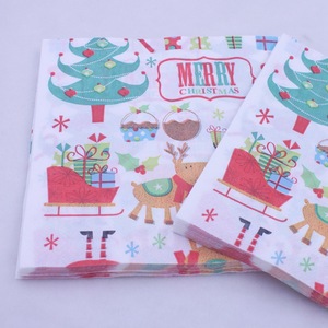 Giáng sinh khăn ăn trưa giấy Santa Claus cây bông tuyết giấy khăn ăn cho <span class=keywords><strong>decoupage</strong></span> Craft Bảng trang trí giáng sinh trang trí nội thất - Product Image 4