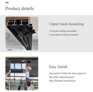 Hdsafe cả hai bên mở trượt cửa kính ngăn xếp mềm đóng cửa trượt cửa nhôm nội thất phân vùng tường căn hộ cửa kính - Product Image 5