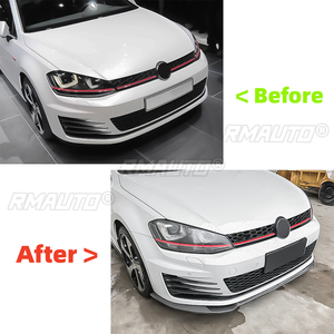 3 Piezas para Volkswagen Golf7 MK7 GTI R Rline 2014-2017, Divisor de Parachoques Delantero, Difusor, Kit de Carrocería, Alerón, Accesorios de Reequipamiento - Product Image 4
