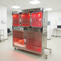 Jaula de Hospital Veterinario de Acero Inoxidable de Alta Calidad, con Tratamiento Infrarrojo y Características Resistentes al Agua para Veterinaria