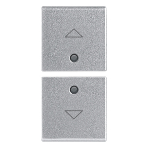 Silver Arrow Symbol Wall <b>Switches</b> 6.5 In Length 1 In Height Two Half Keys - Product Image 1