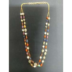 Collar de Perlas y Piedras Curativas de Jade Natural Colorido Estilo Bohemio para Mujer, Gargantilla de Perlas, Venta al por Mayor - Product Image 6