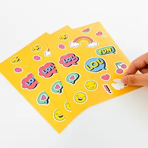 High Quality Custom Printing Logo Label Shiny Die Cutting Sticker Sheet Self Adhesive Waterproof Vinyl Die Cut Sticker