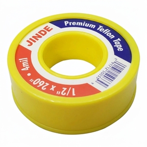 <span class=keywords><strong>Ruban</strong></span> <span class=keywords><strong>Teflon</strong></span> DINDE pour <span class=keywords><strong>gaz</strong></span>, <span class=keywords><strong>ruban</strong></span> de filetage de tuyaux de qualité supérieure, 1/2 pouce x 260 pouces x 4 mil, jaune - Product Image 2