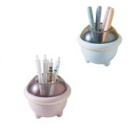 Porte-stylo de rangement en forme de soucoupe volante mignon, style viral, se détache, se transforme en seau de bureau, multifonctionnel et personnalisable