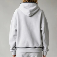 Ensembles de sport pour femmes, vêtements de fitness personnalisés avec logo, fabricant d'activewear, sweats à capuche décontractés pour l'entraînement, survêtements épais à coutures zigzag