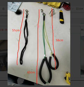 Bras de toilettage pour animaux de compagnie avec hauteur réglable et cadre pliable en fer noir, support de toilettage pour chiens - Product Image 6