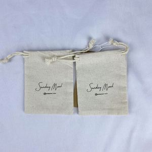 Customizable Organic Cotton <b>Drawstring</b> Bags Recyclable Biodegradable Eco-Friendly Storage <b>Pouch</b> for Dust Wholesale - Product Image 6