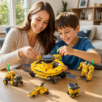 Kit spatial solaire 6 en 1, robot DIY, station spatiale STEM, jouets éducatifs scientifiques pour enfants, garçons et filles