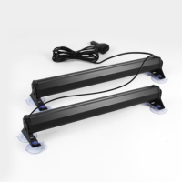Nouvelle barre lumineuse LED automobile à changement de couleur 2 en 1, lumière stroboscopique d'avertissement, lumière de danger d'urgence, clignotante, réglable, durable, haute luminosité
