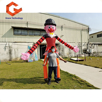 Costume de Clown gonflable personnalisé avec lumières LED pour la Performance, Costume de personnage gonflable de défilé pour la marche