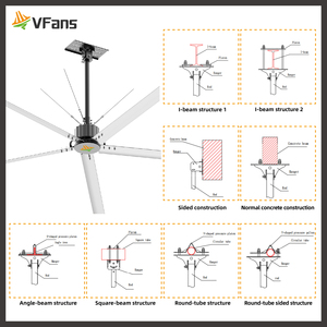 Vfans 11FT 12ft 14ft 17ft pmsm DC động cơ lớn công nghiệp lớn ASS <span class=keywords><strong>fan</strong></span> mạnh mẽ Lưu lượng không khí năng lượng thấp tiêu thụ tiếng ồn thấp <span class=keywords><strong>hvls</strong></span> <span class=keywords><strong>Fan</strong></span> - Product Image 6