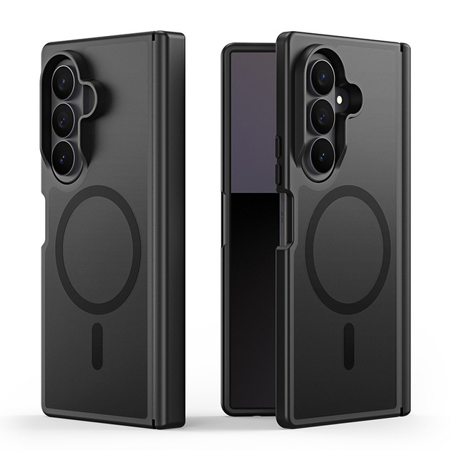 Minimalist Clear Skin-Feel Magnetic Case for Samsung Galaxy Z Fold8 Wide Left & Right Foldable Screen Protective Cover
