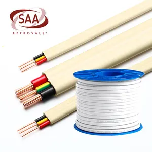 Cable plano doble y Cable de tierra, 2, 3, 5 núcleos, 2,5mm, TPS, aprobado por SAA