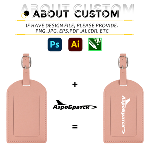 IDEA GIFT Etiquetas de Equipaje de Cuero Personalizadas al por Mayor, Patrón de Letras, Suaves, Portátiles, Impermeables, Antipérdida, para Viajes - Product Image 3