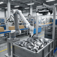 Brazo Robótico Colaborativo TEPKOBOT DOBOT CR10 con Visión 3D para Recolección de Productos, 10 kg, 6 Ejes, Brazo Robótico Industrial Flexible