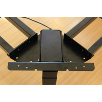Bureau d'angle électrique à 3 pieds, hauteur réglable, cadre de bureau debout en forme de l