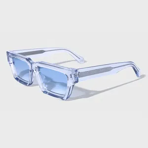 येटियन 2024 क्लासिक उच्च गुणवत्ता यूनिसेक्स पारदर्शी मोटी फ्रेम चश्मा उच्च अंत कस्टम एसीटेट धूप का चश्मा
