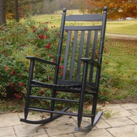 Chaise à bascule moderne en bois de peuplier, dossier à lattes, accoudoirs, écologique, pour extérieur, salle de sport, maison, salon, appartement, loisirs – Meilleures ventes