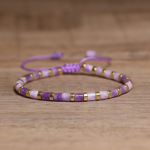 Bracelet délicat en perles <span class=keywords><strong>de</strong></span> <span class=keywords><strong>pierre</strong></span> naturelle 4 mm, œil <span class=keywords><strong>de</strong></span> tigre, fait main, tissé, pierres précieuses, bracelet <span class=keywords><strong>de</strong></span> guérison en cristal pour femmes - Product Image 2